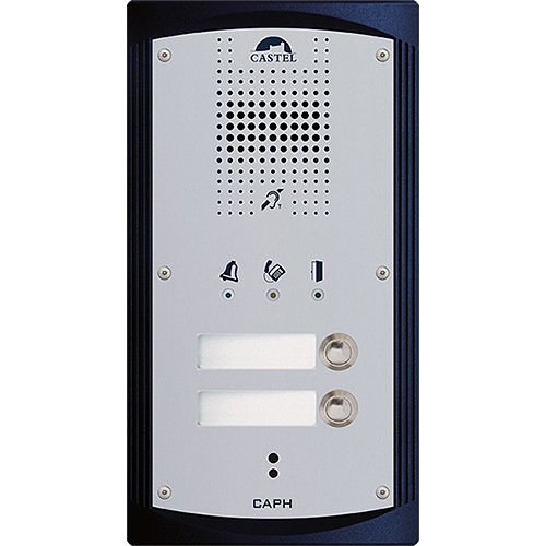 Castel CAPH 2B Audio Entry Station with 2 Call Buttons and Keypad, DDA compliant